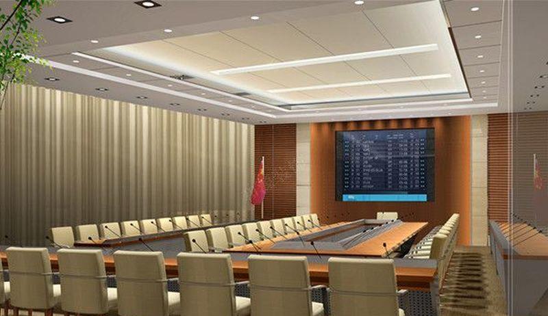专业解读政府办公室会议室设计方案-7