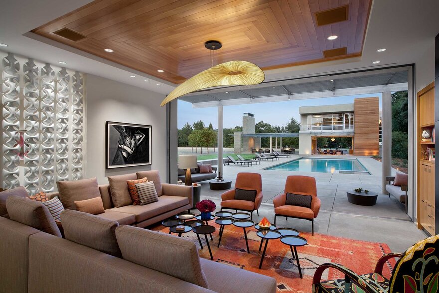 Sonoma Single Family House with a Seamless Transition from Inside to Out-17