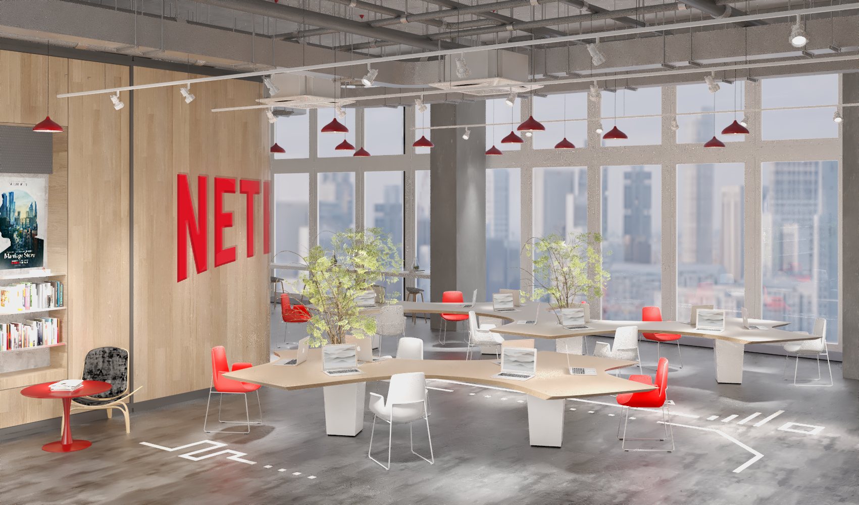 NETFLIX OFFICE 室内设计丨美国辛辛那提丨Tue Nghi,Tu Suong,Hong Nhun-17