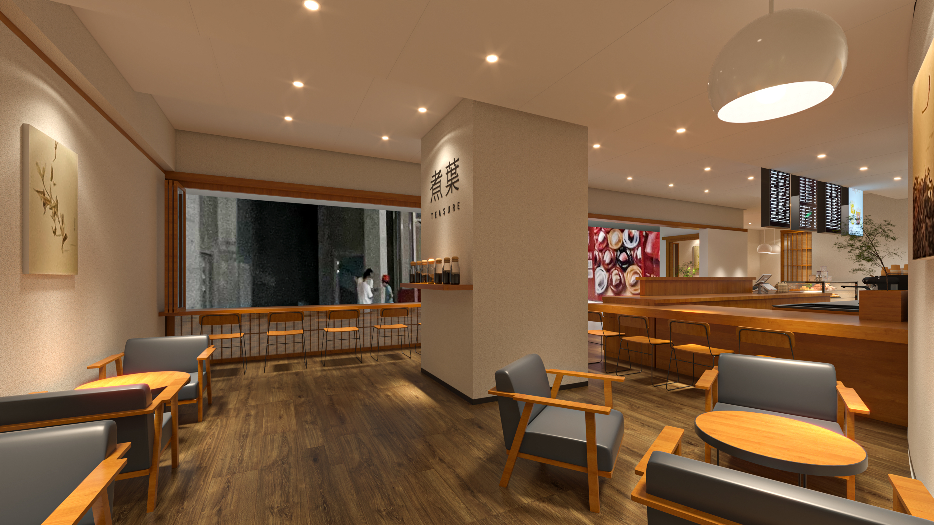 煮叶茶饮空间设计（包含北京五道口店,大吉巷店,APM店等）丨中国北京-18