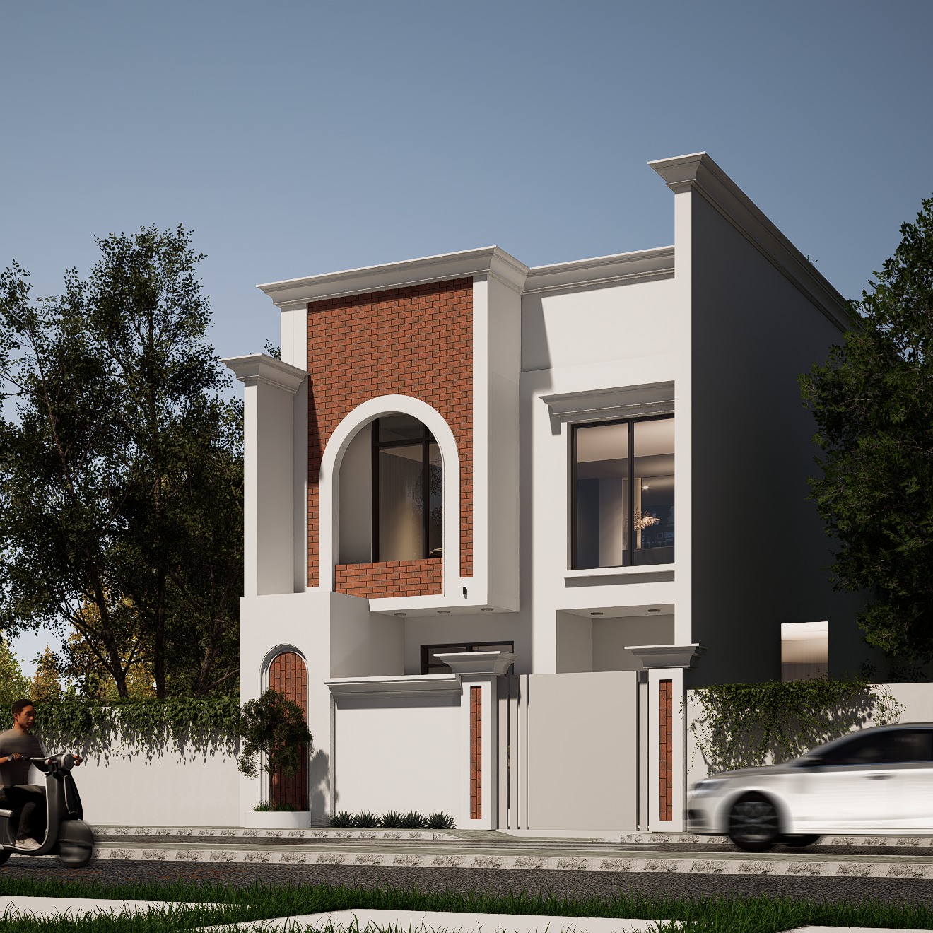 现代住宅立面 – 7·5米宽-2