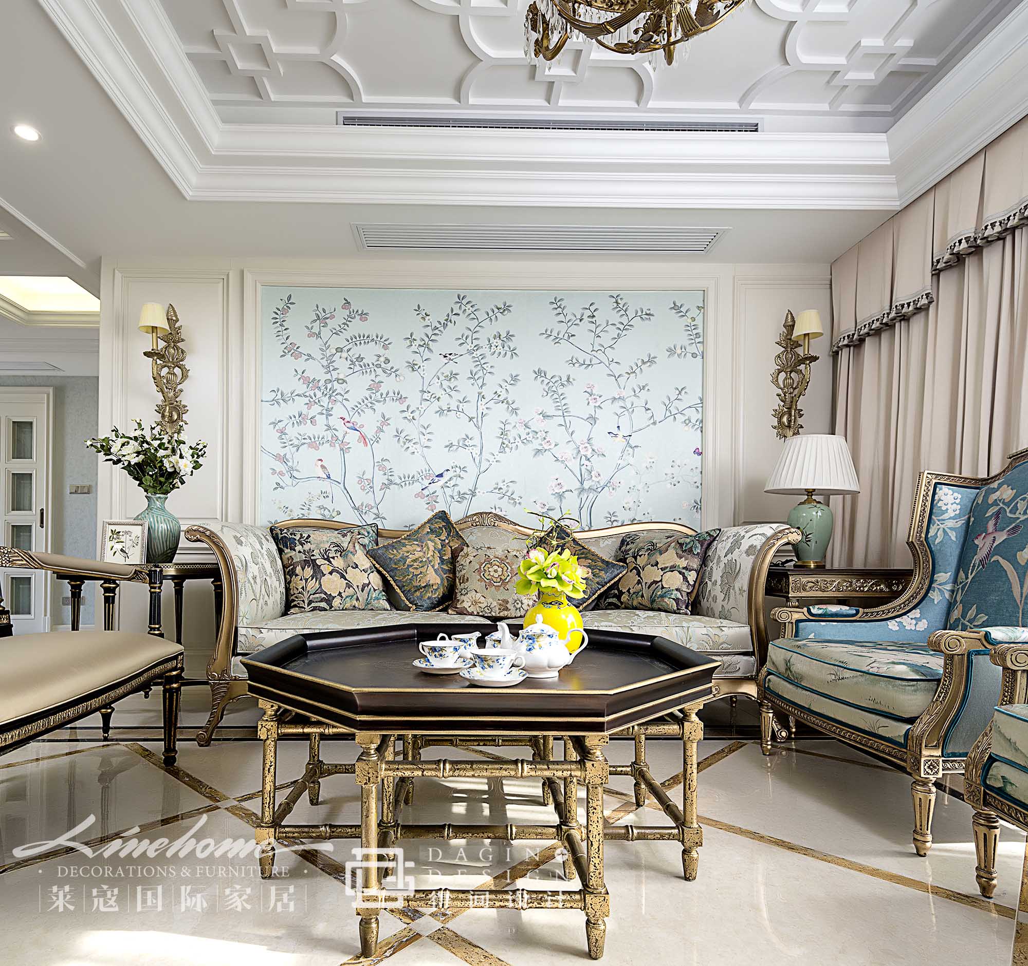 恒大首府美式混搭复式空间-27