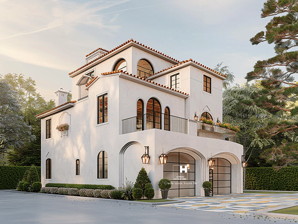 Biệt thự đẹp phong cách Tây Ban Nha-10