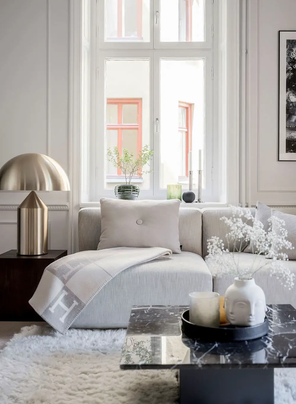 瑞典 66m2 优雅公寓设计-2