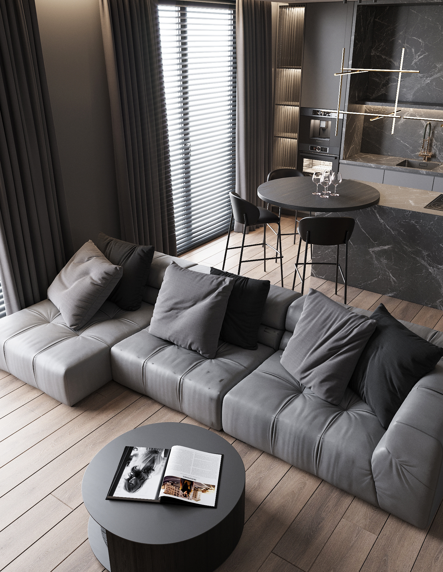 Gray Apartment Design-5