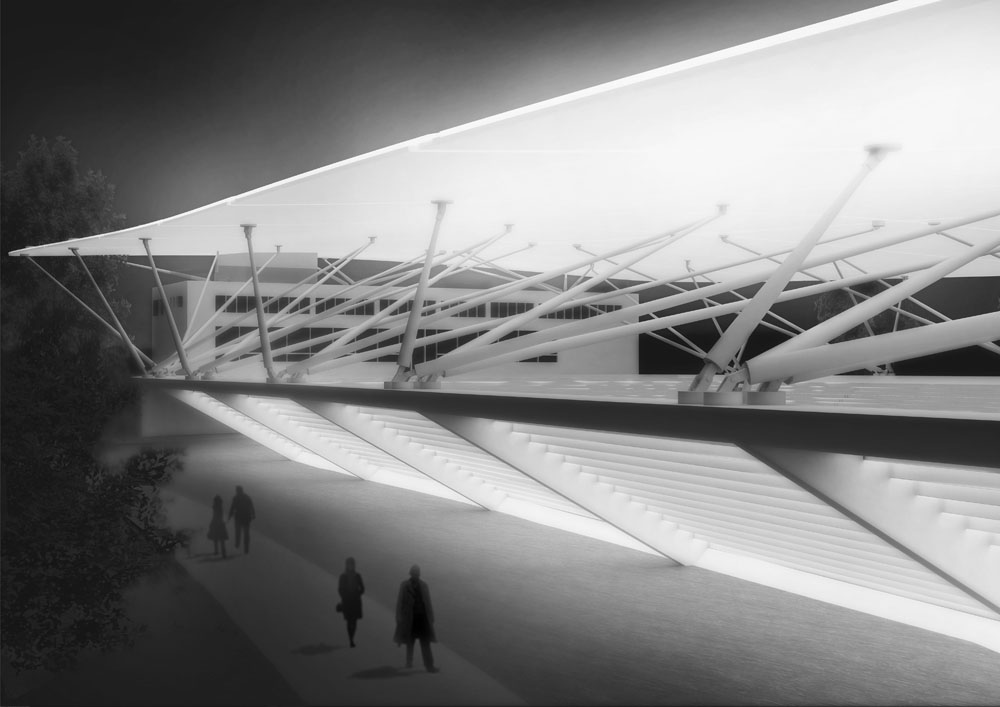 Zastřešení zimního stadionu, ostrov Štvanice | Klára Švecová-10