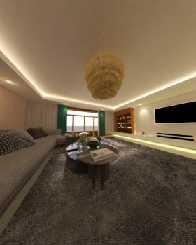 Modern Living Room By 3dMax