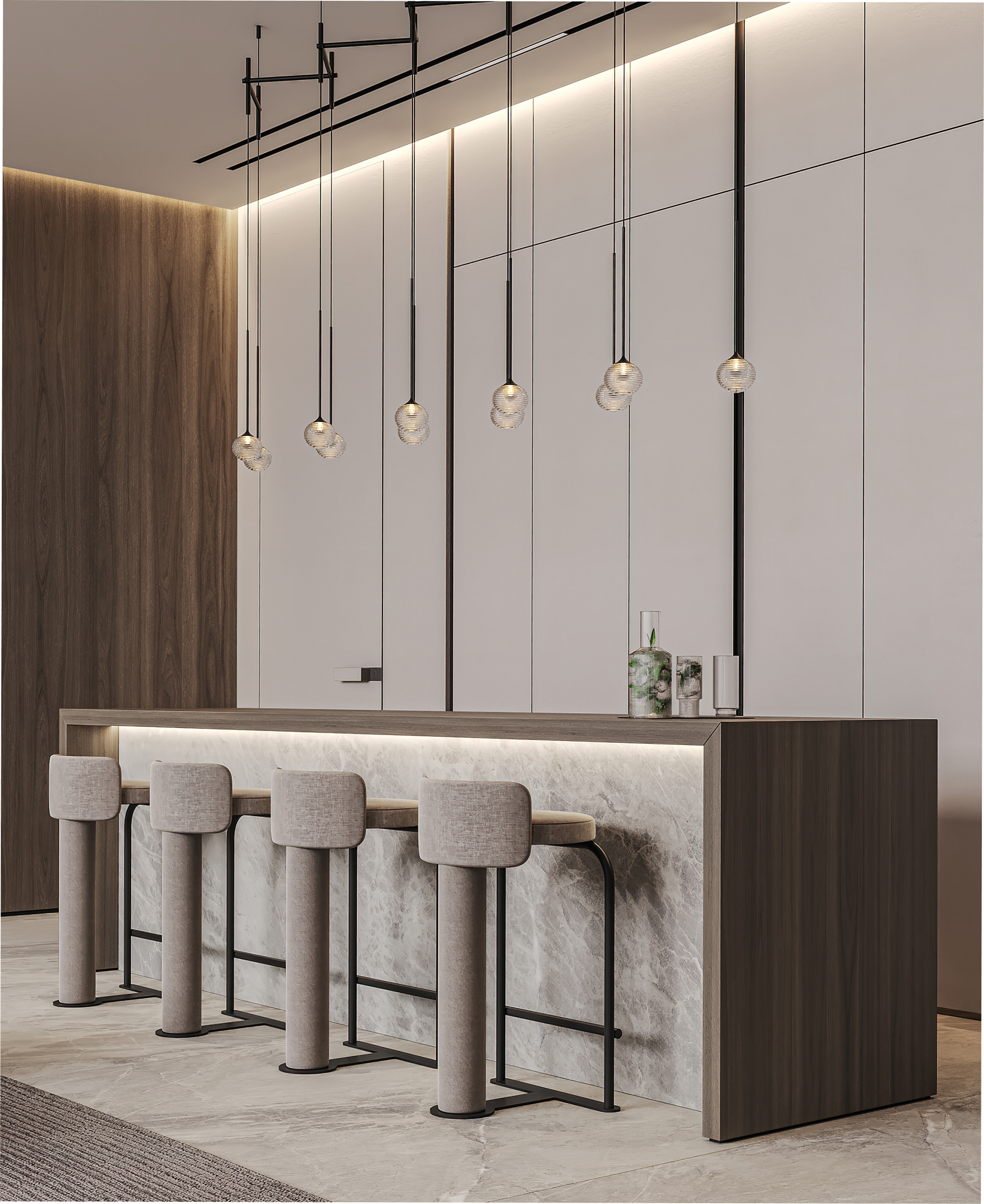 Modern minimalism family residence-19