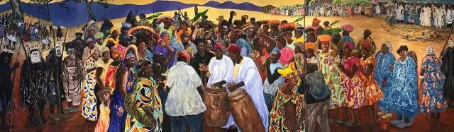 黄建兵非洲油画作品赏析 | 原始与现代的碰撞-0