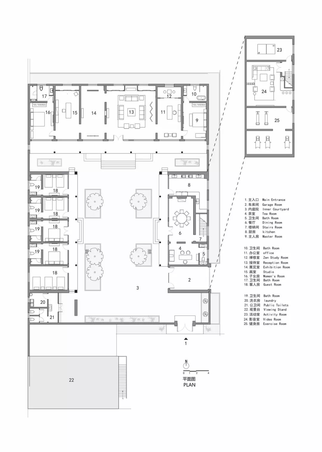 长城脚下素心京隐园，返璞归真品中式美学-56