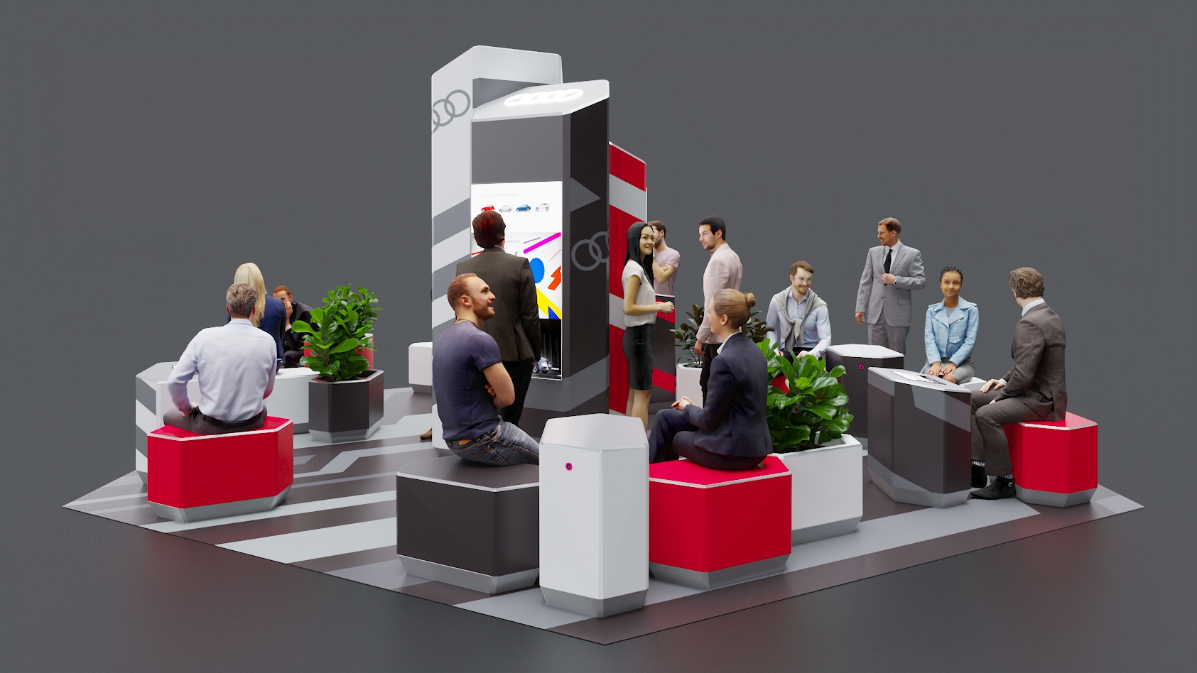 奥迪休息区概念丨俄罗斯莫斯科丨3D MDSDSGN-1