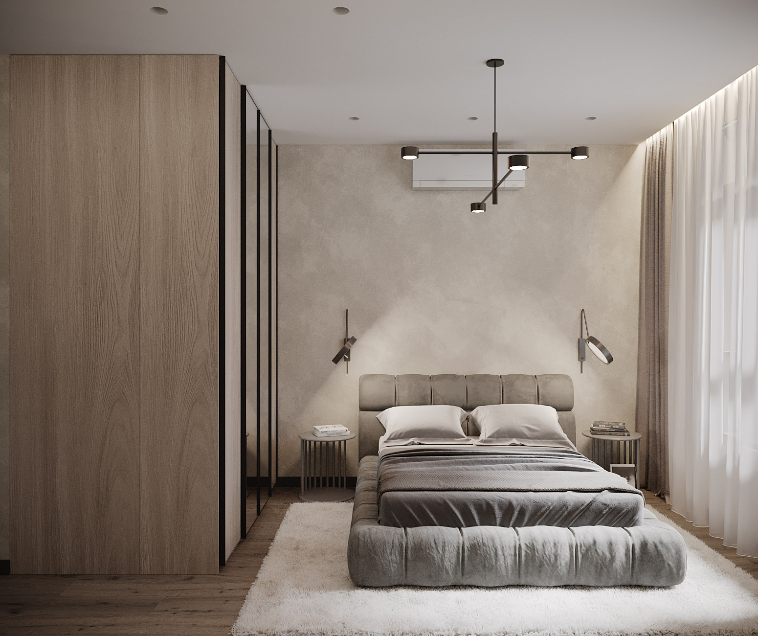 Дизайн квартири 46 м2 (світлий варіант)-1