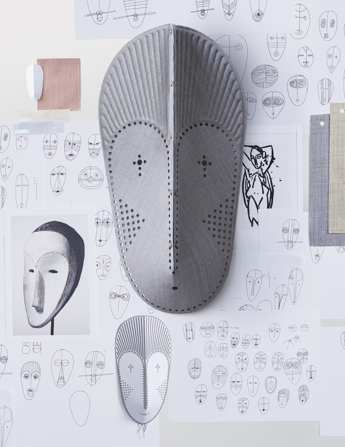 "面具"装置 | 玩味纺织品与古文化的碰撞-1