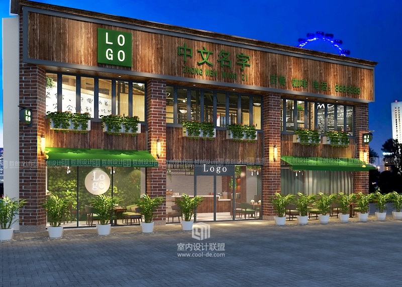 昆明市东川区咖啡馆装修设计效果图鉴赏-4