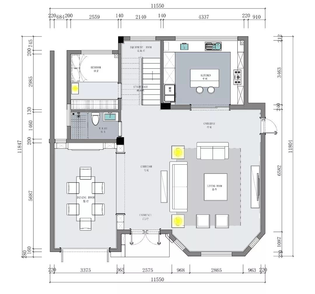 品承设计 || 公园壹号 || 美式轻奢 || 390m²-14