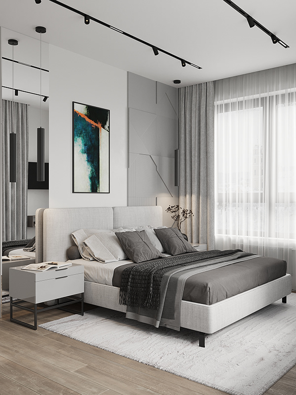 高级灰色系公寓设计 超有范儿！-7