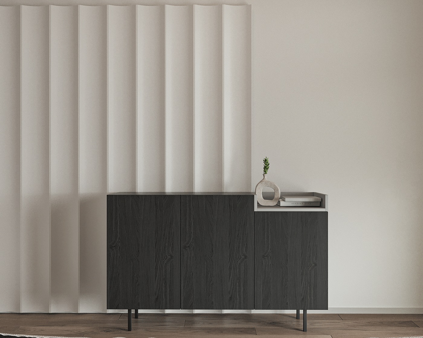 乌克兰基辅浅灰色线住宅设计-16