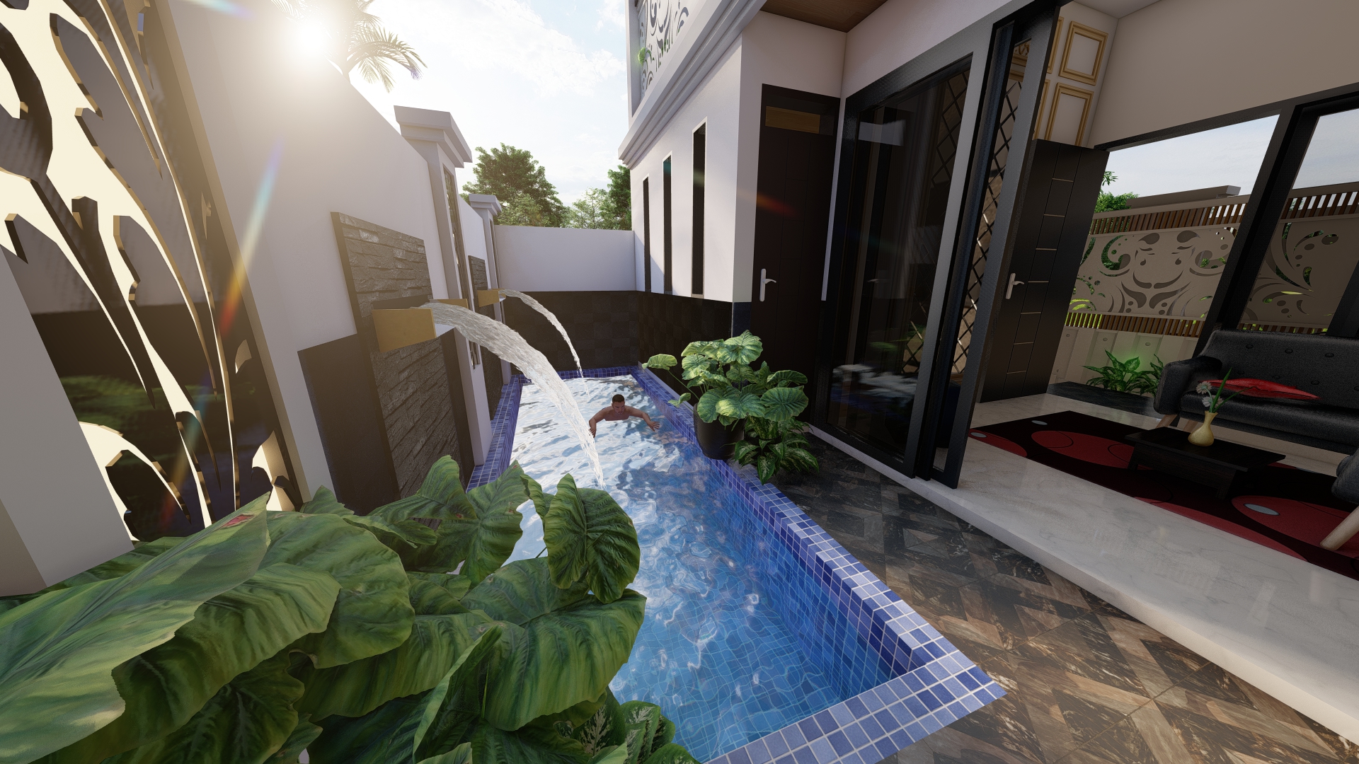 Modern Tropical house in Tasikmadu Malang, Indonesia-6