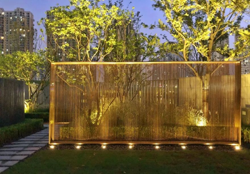 金色魅力 | 拉丝玫瑰金在景观设计中的巧妙运用-110