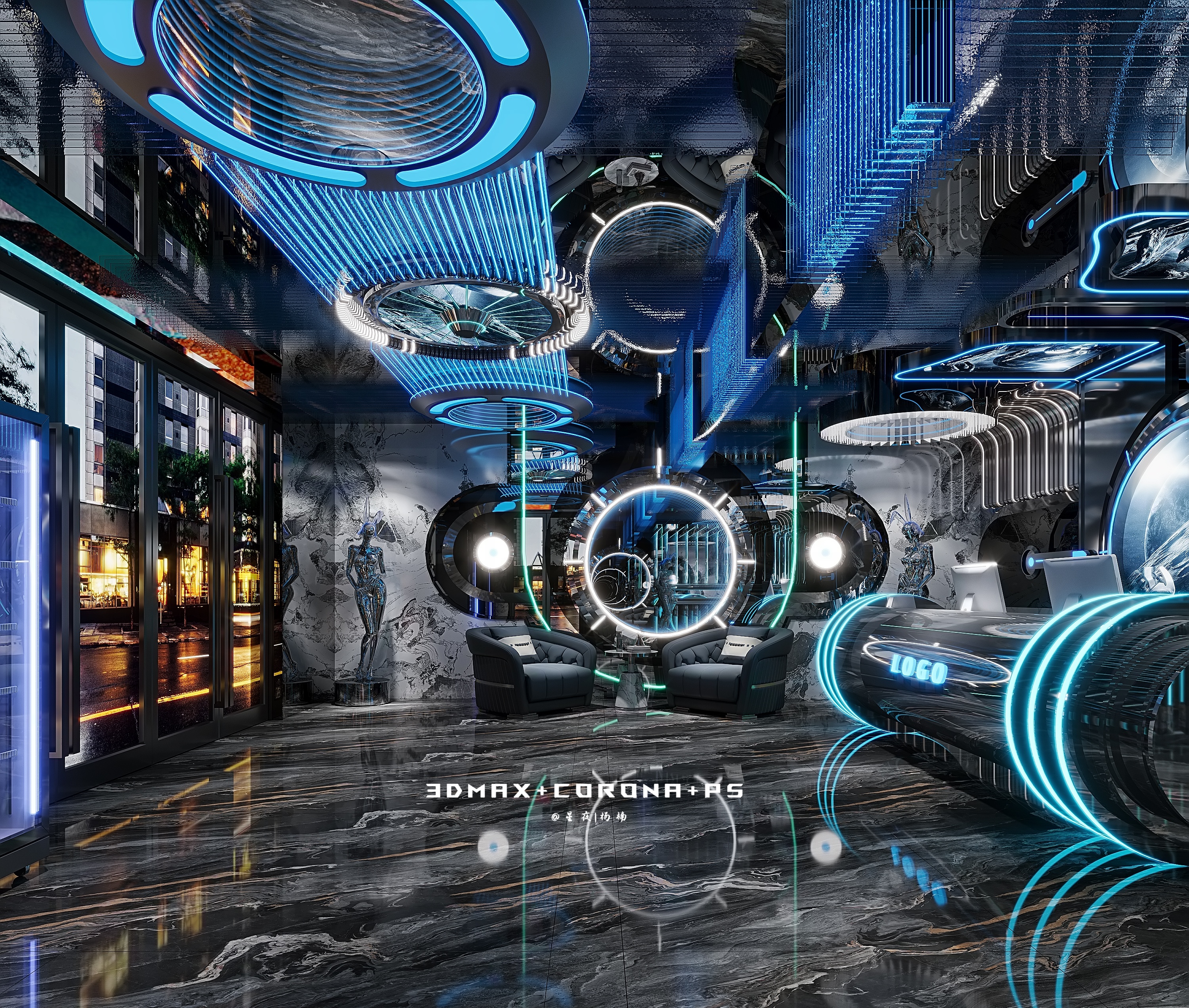 KTV设计 —— 光影叠奏，奢享声宴-3