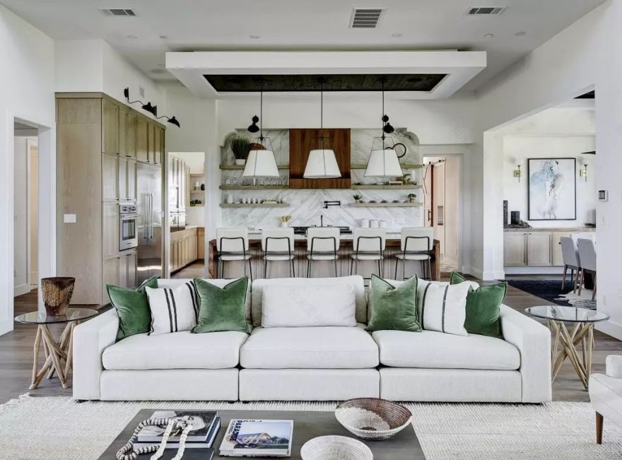 自然绿++ 白色,打造奢华空间设计-24