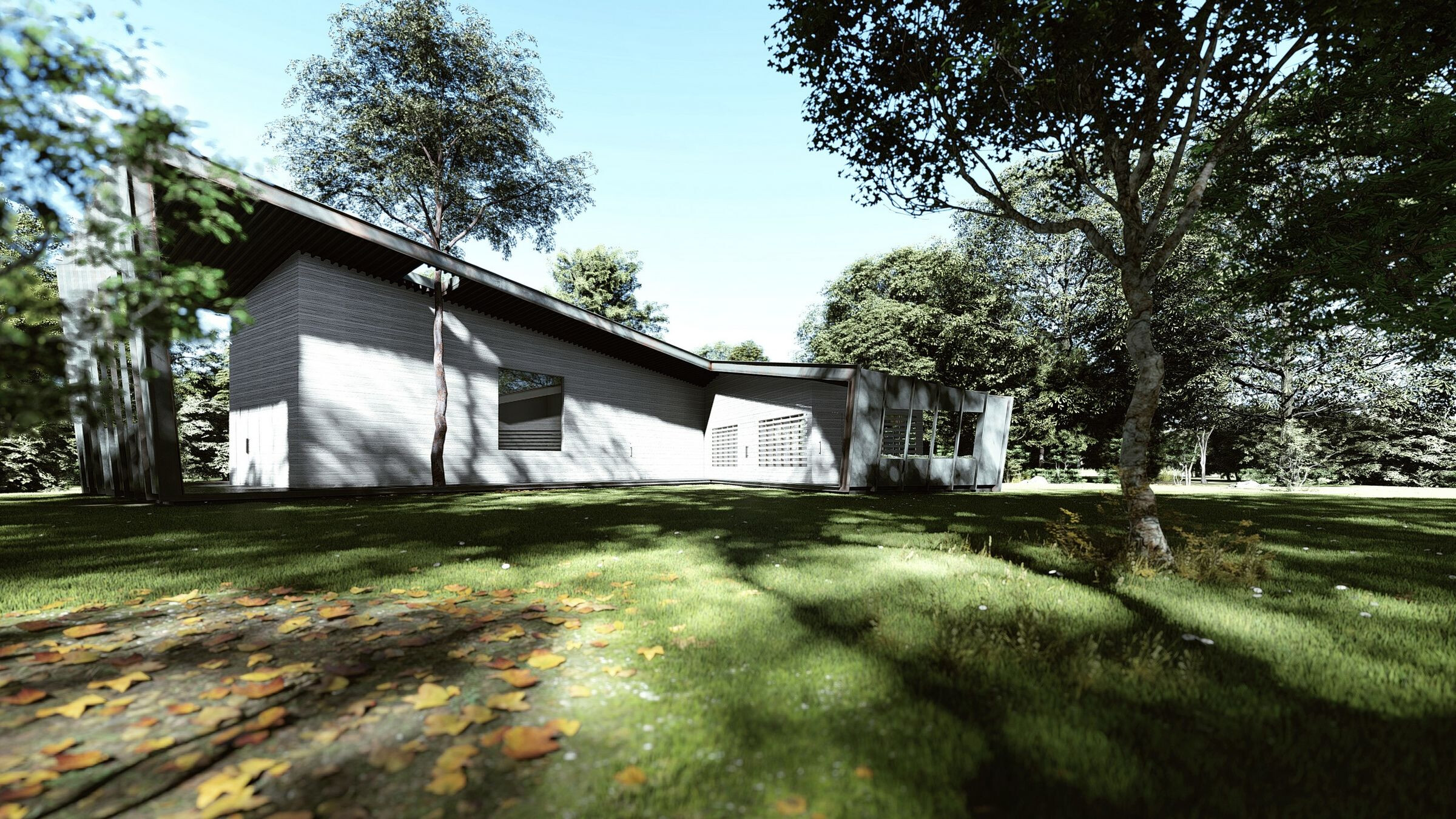 三角形的独立别墅 · Heram Architects 的绿色温室设计-18