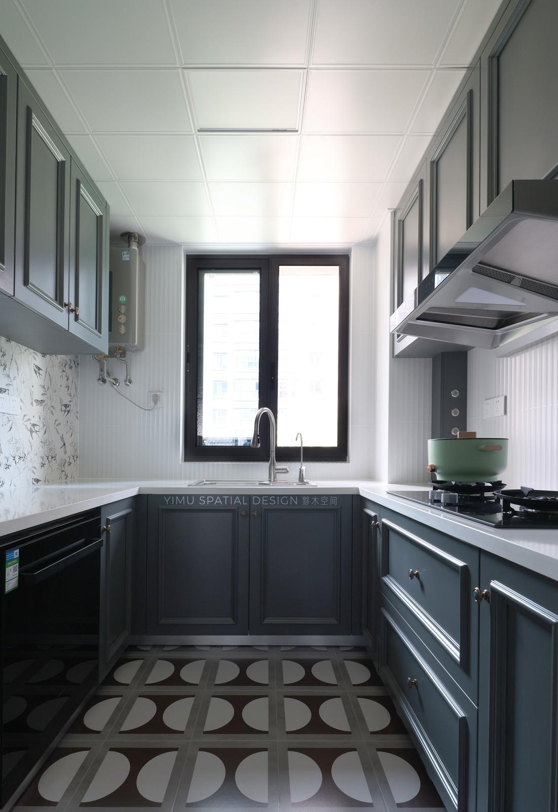 复古美式田园四室两厅设计-34