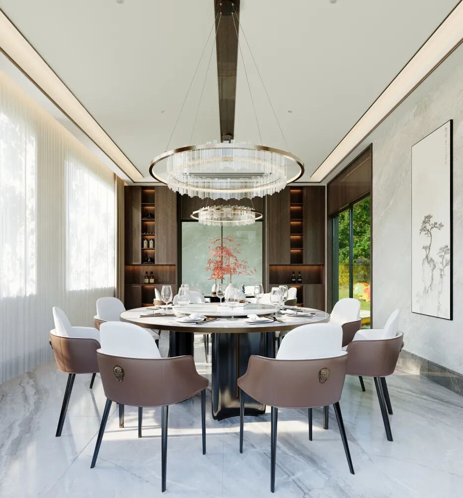 660㎡新中式别墅 牛石丨中国湖南丨纵向·空间设计-17