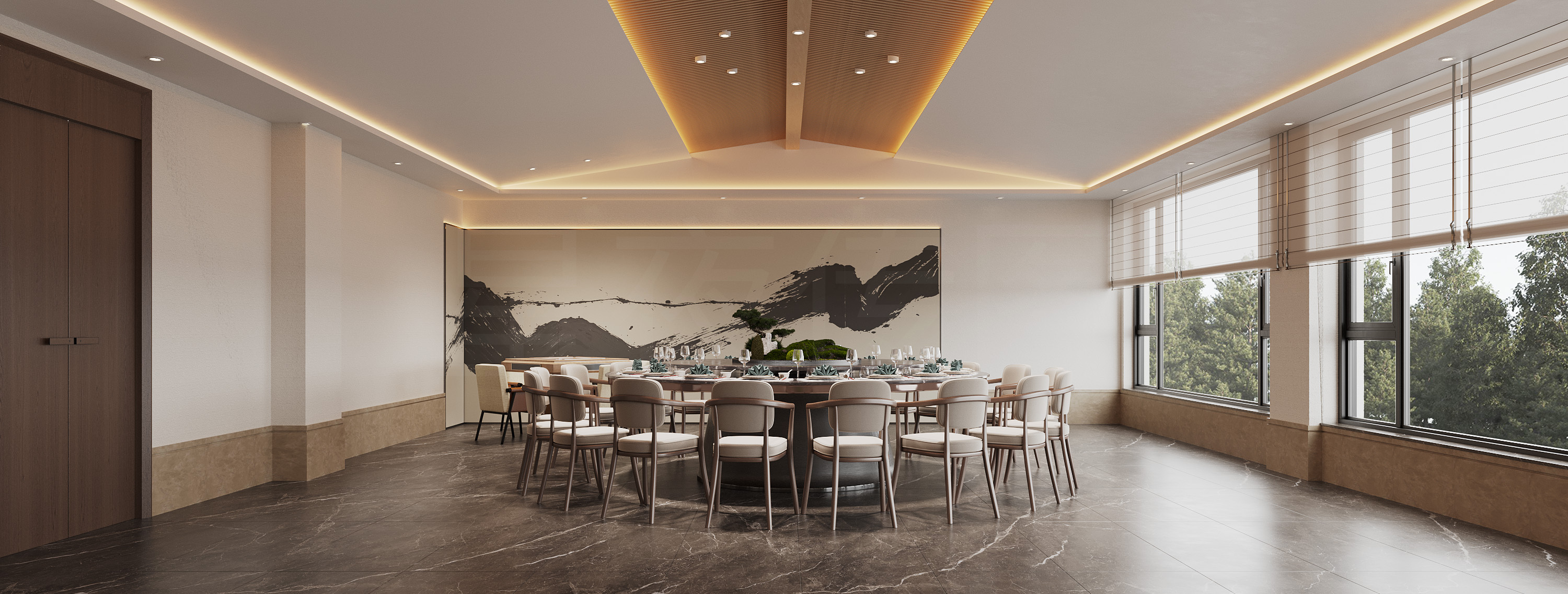 诧寂式 餐厅每个空间都彰显文艺的气息-3