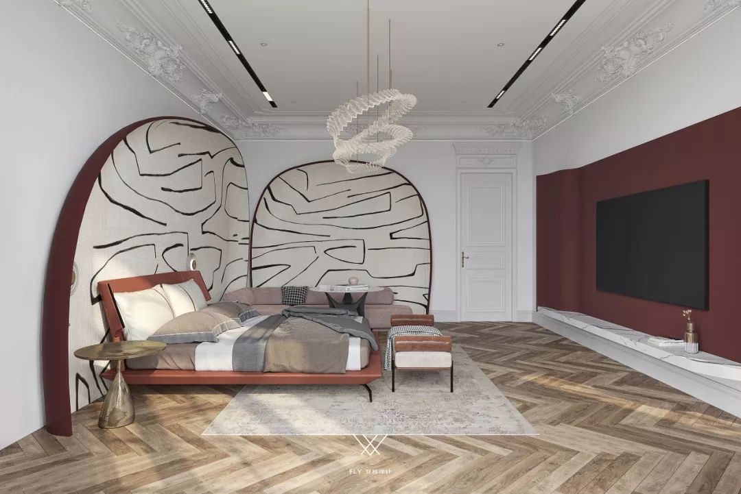 法式现代风独栋别墅,优雅与时尚的完美融合-58