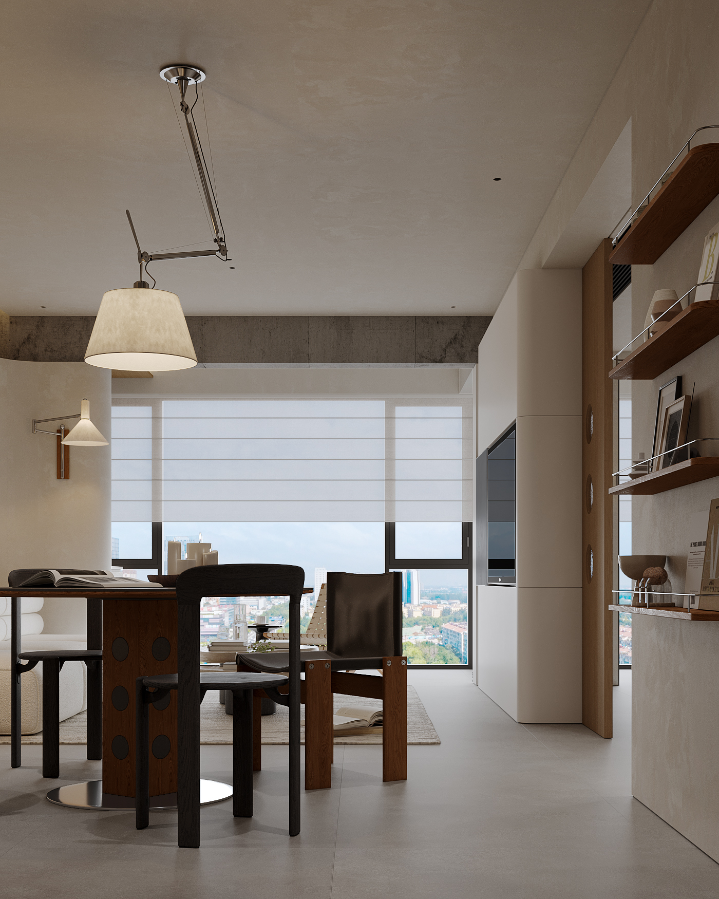 Vike表现新作·现代原木家丨末舍设计-3