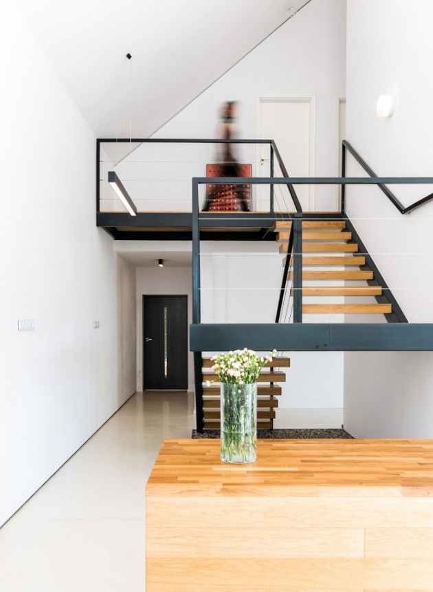 用装满石头的钢笼建造的房屋丨波兰丨Kropka Studio-21