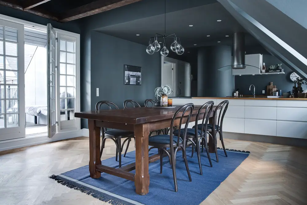 丹麦蓝色公寓 | 宁静的禅意空间-9