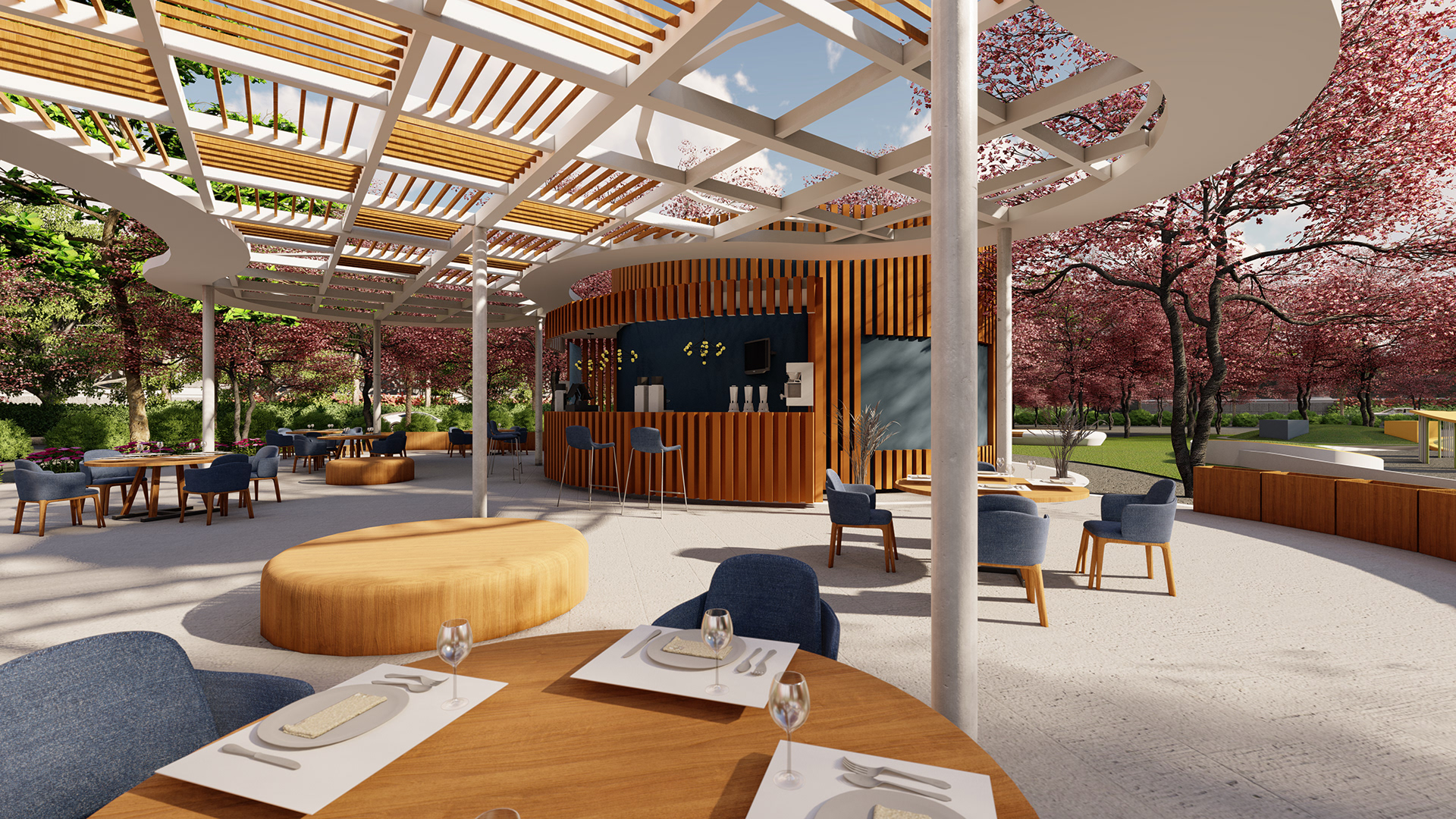 露天咖啡馆设计丨Mariam khalf-7