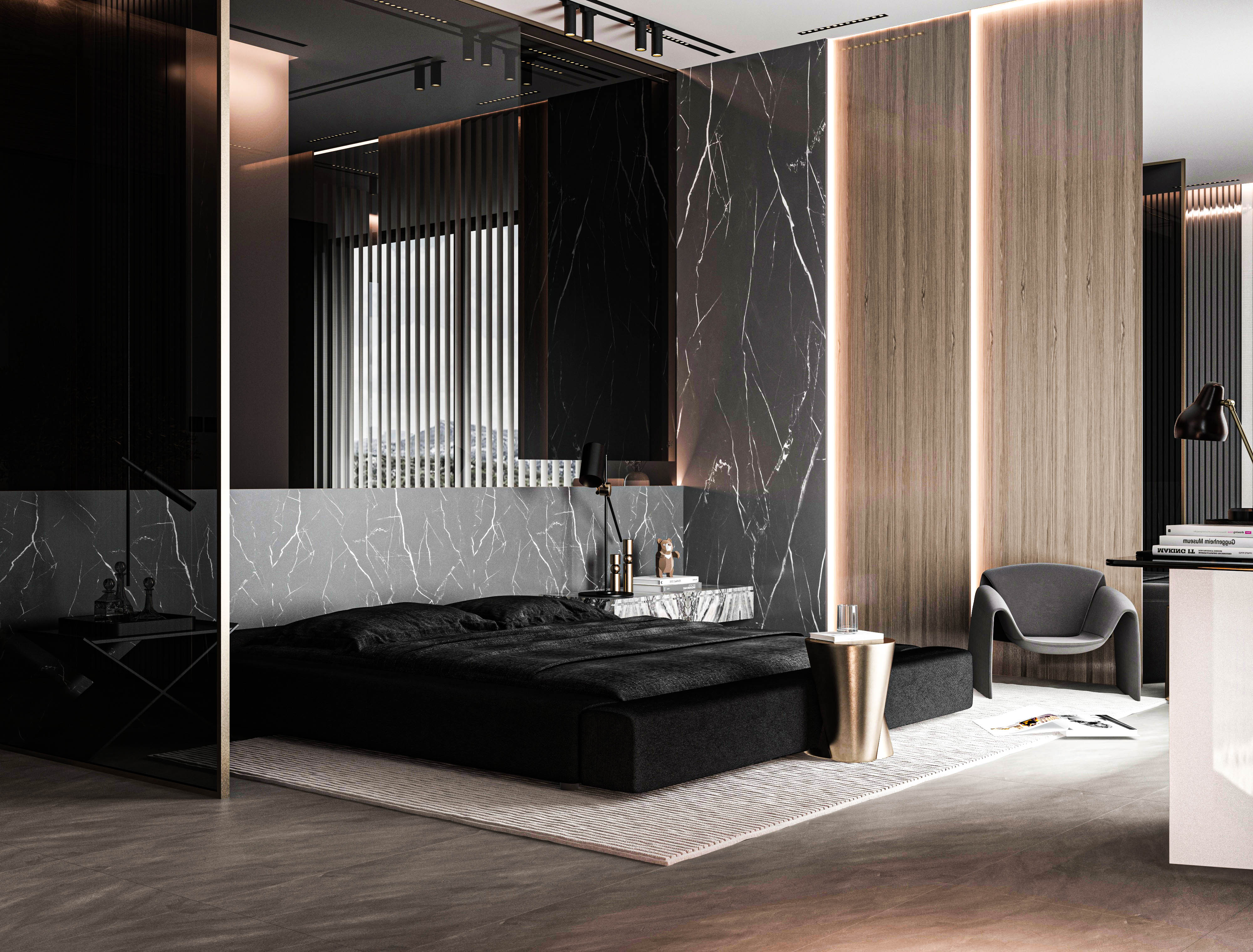 黑色概念别墅丨土耳其安塔利亚丨Görkem Bozkurt-18