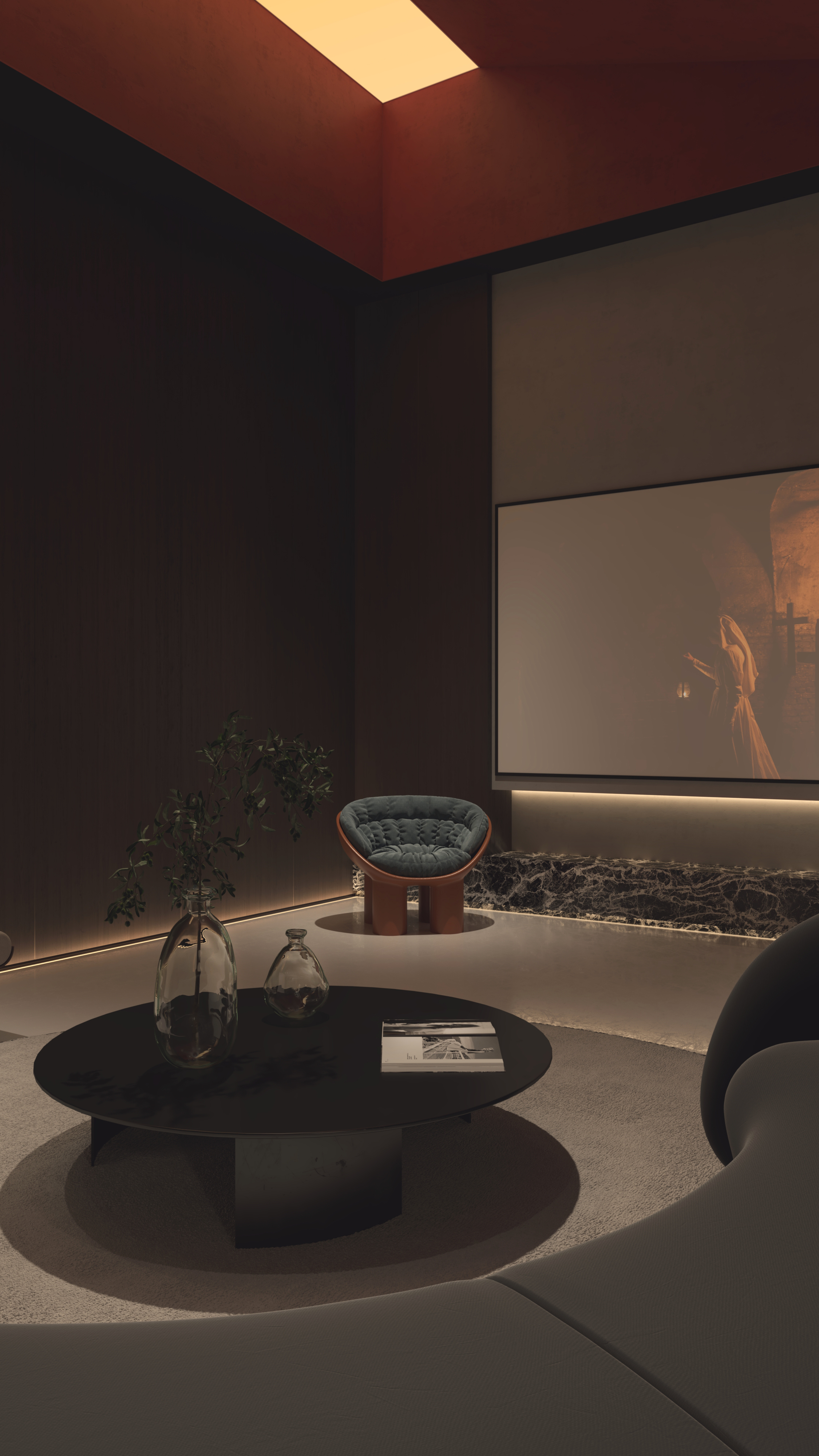 近期渲染，家庭影院效果图-0