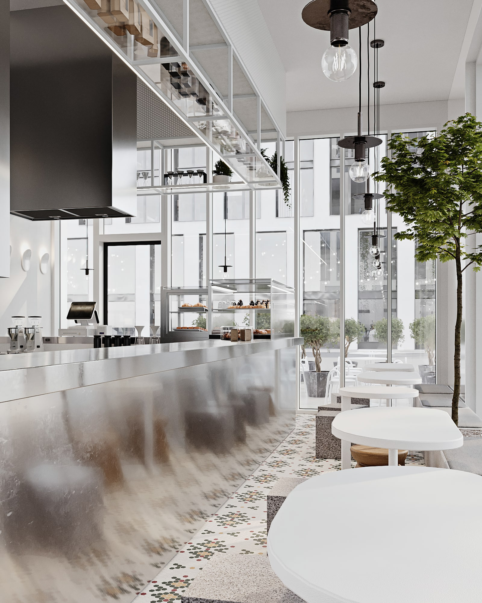 白咖啡屋丨卡塔尔多哈丨Echelle Interiors-9