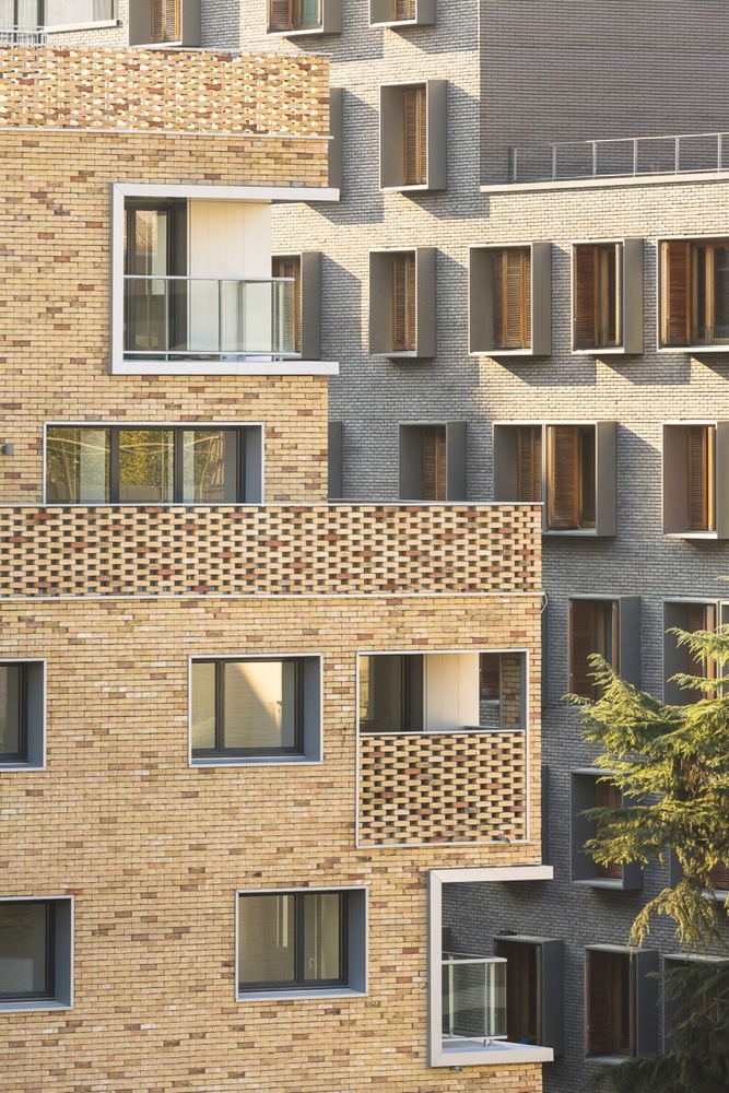 巴黎生态区砖砌云层公寓-55