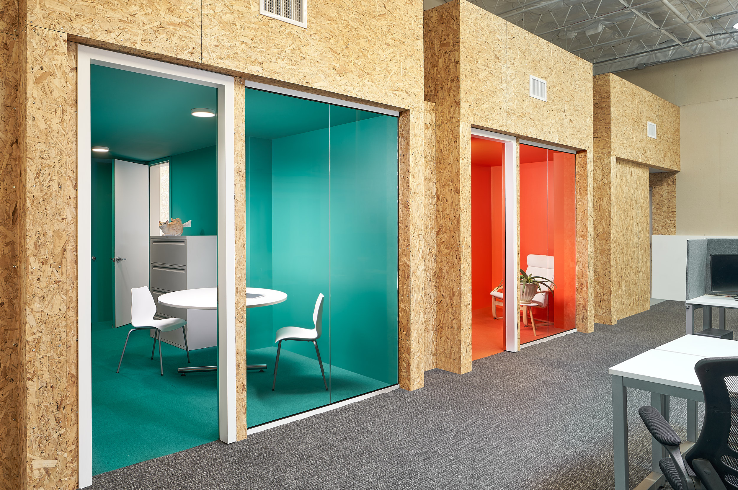 OSB 盒子的创意运用——软件公司办公室设计-2