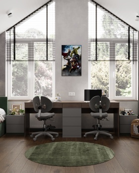 Second Floor of a Townhouse|Kids’ Room & Master Bedroom