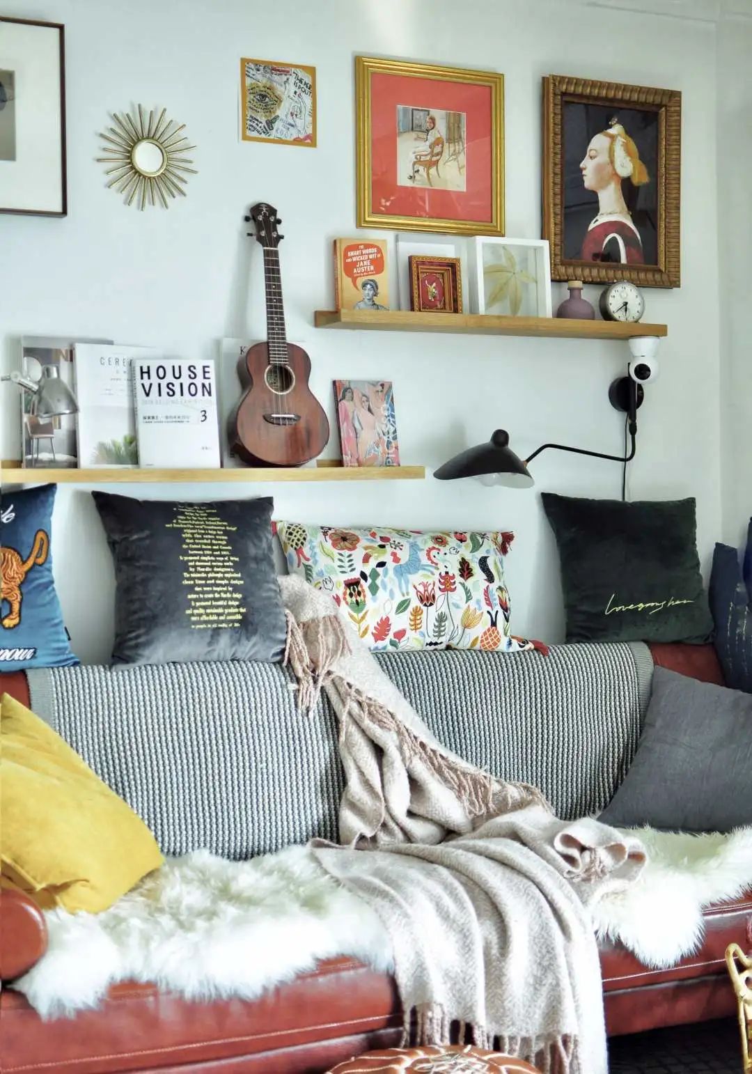 多样风格融合的客厅设计-33