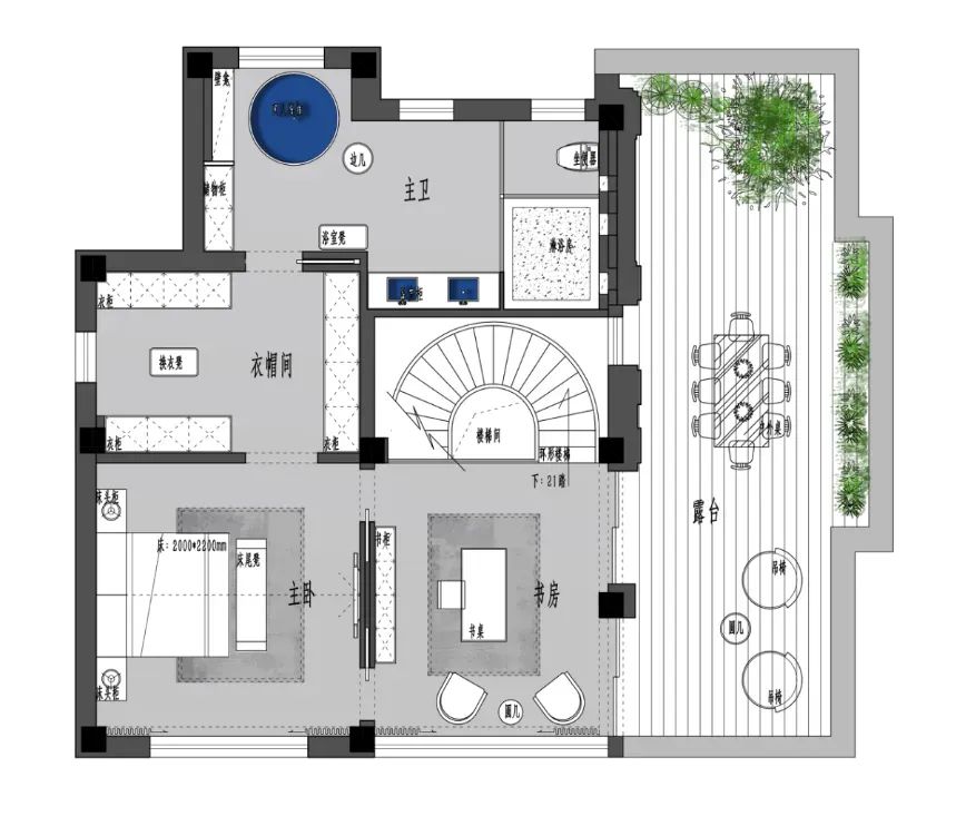 600㎡轻奢豪宅丨南京既白空间设计 李文杰-73