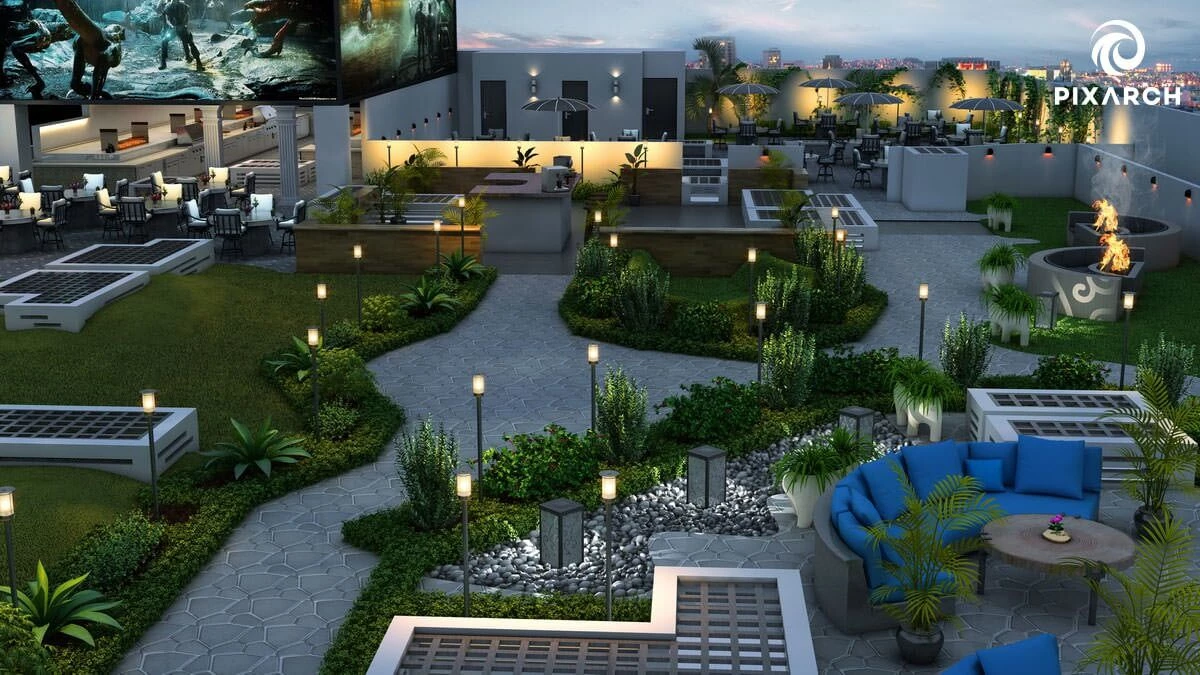 公园景签名公寓丨PakistanLahore丨Pixarch Architectural Visualization-13