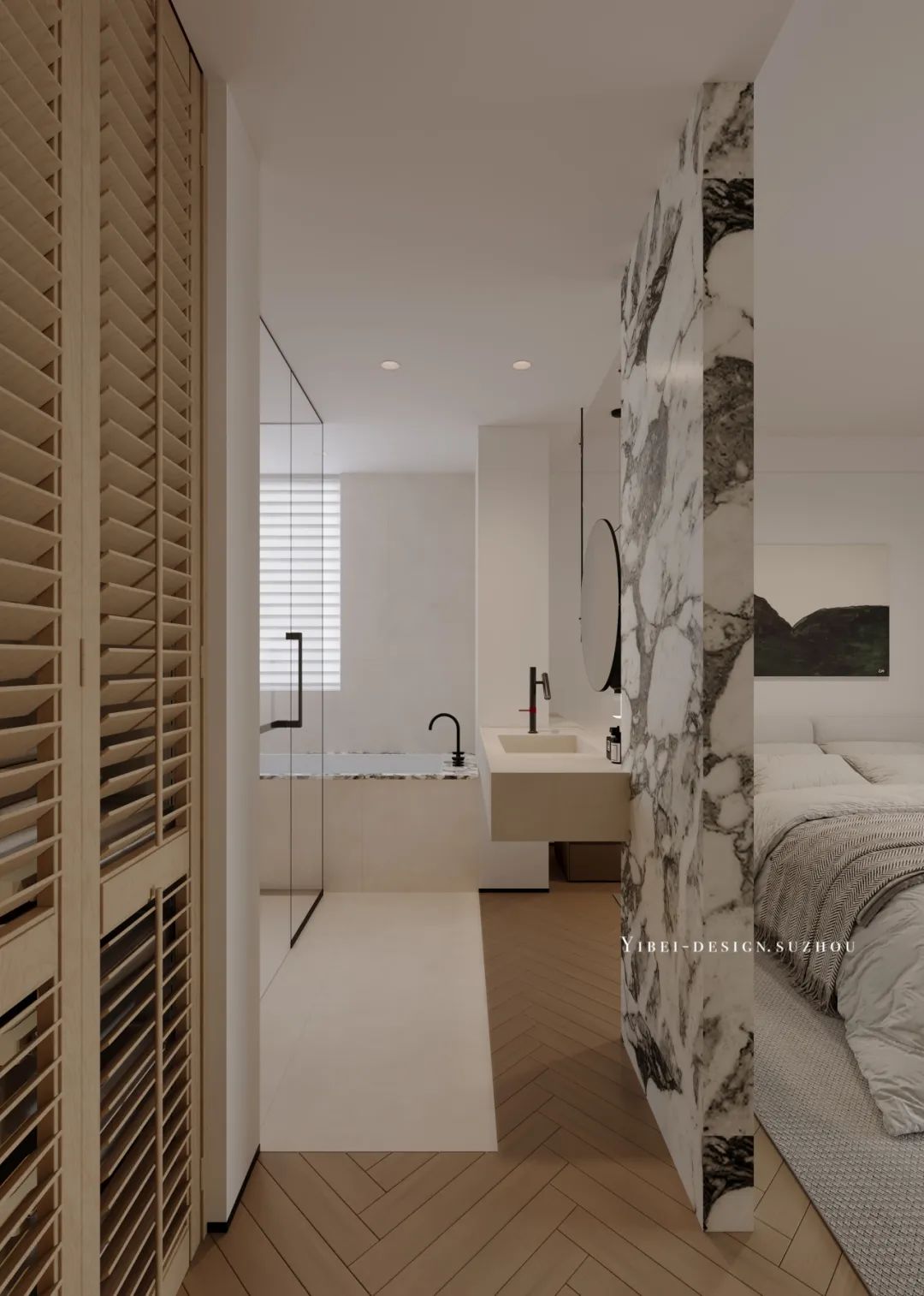 空间通透感与浪漫感兼得之道 家装设计丨YIBEI DESIGN SUZHOU-18