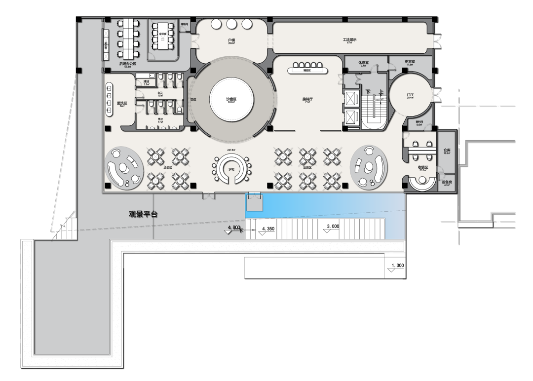 成都旭辉·锦官天宸营销中心 | 自然韵律的现代空间-43