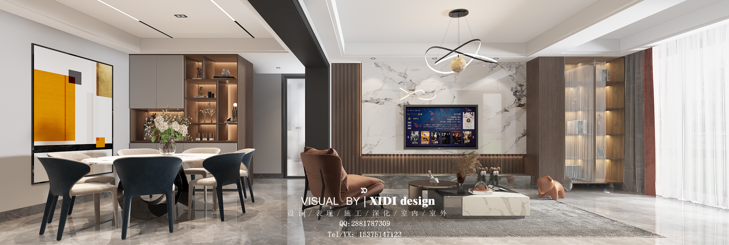 现代简约客餐厅设计合集，精致舒适共享空间-2