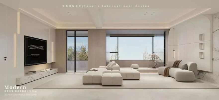 南京世茂天誉极简平层设计丨中国南京丨堂杰国际设计-15