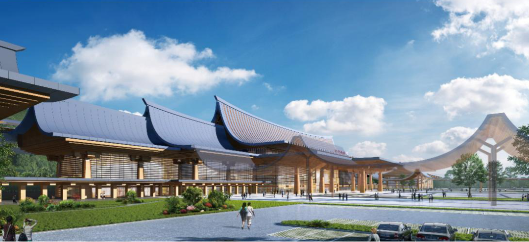 五台山下的这座高铁站，太美了！-19