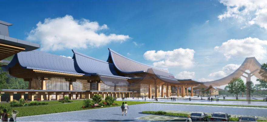 五台山下的这座高铁站,太美了!-19