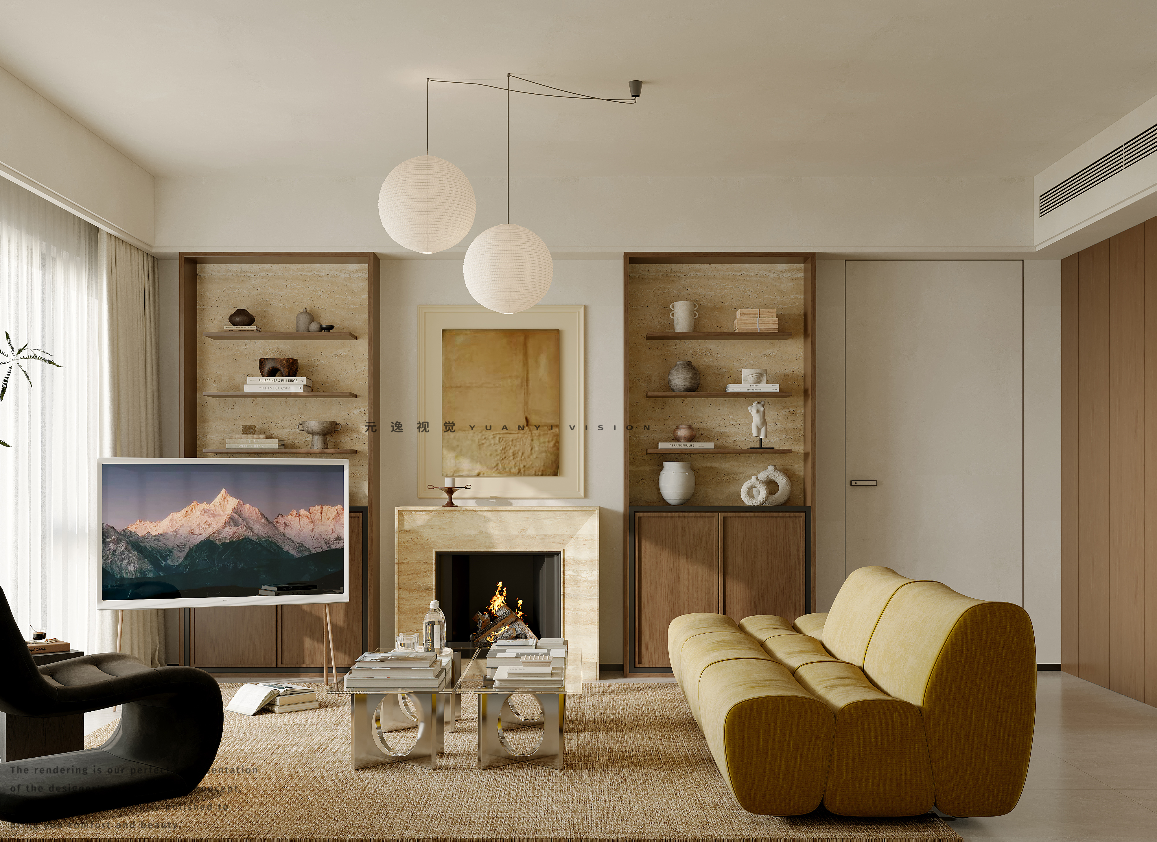 解构现代美学 · 住宅全案设计个人效果图表现-10